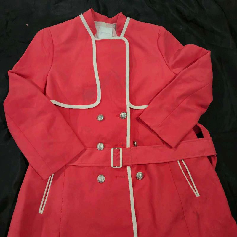 Stylish Red Trench Coat| korean