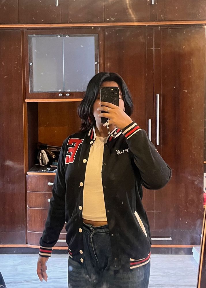 Black Varsity jacket
