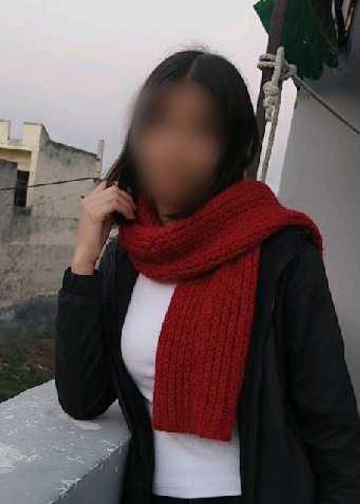 Red Knit Scarf
