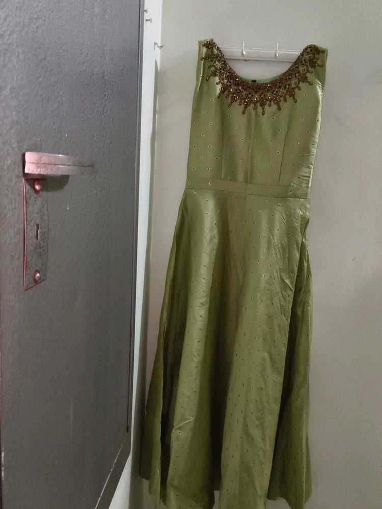 Elegant Green Ethnic Gown