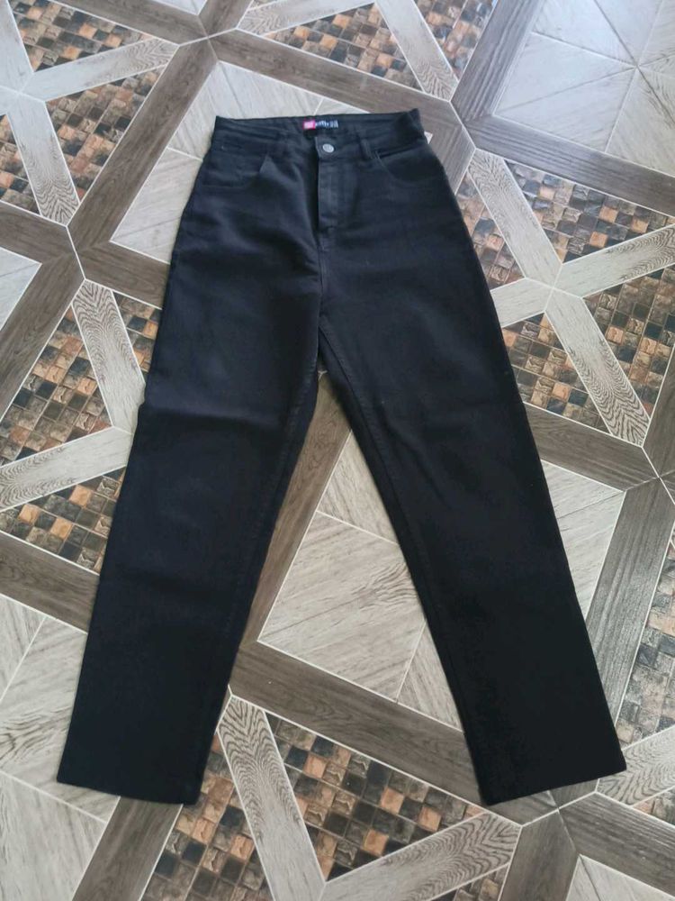 Black Straight Leg Jeans