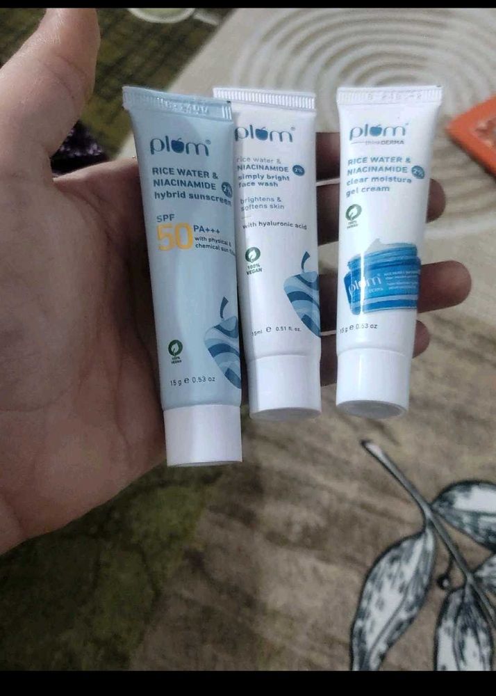 Combo Face Wash Moisturizer Sunscreen New Seal