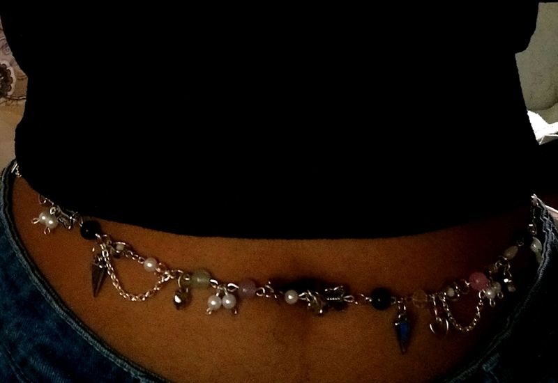 grunge core waist chain ⛓️🖤