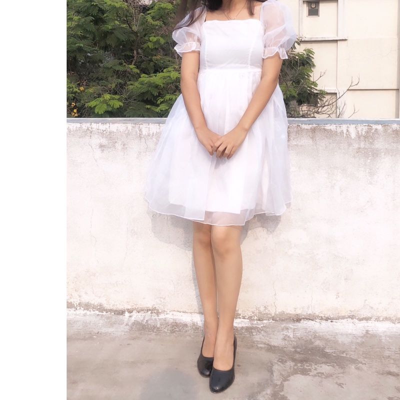 Price Dropped Trendy Women White dress