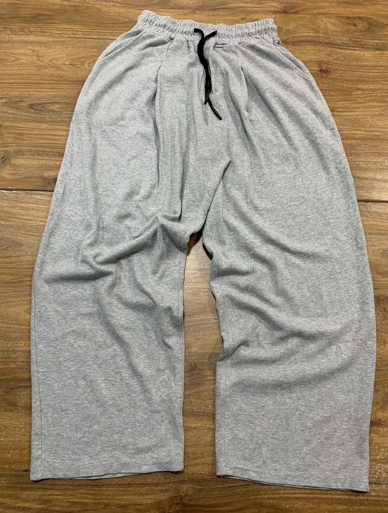 Grey Wide Leg Lounge Pants