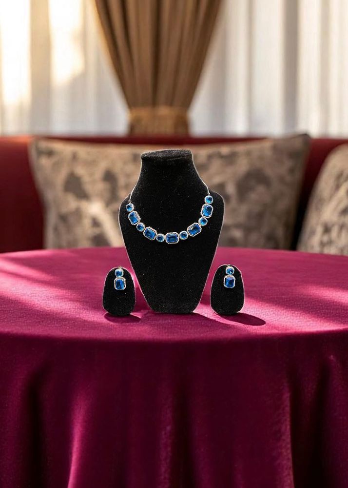 Sapphire Dreams Necklace &amp; Earring Set