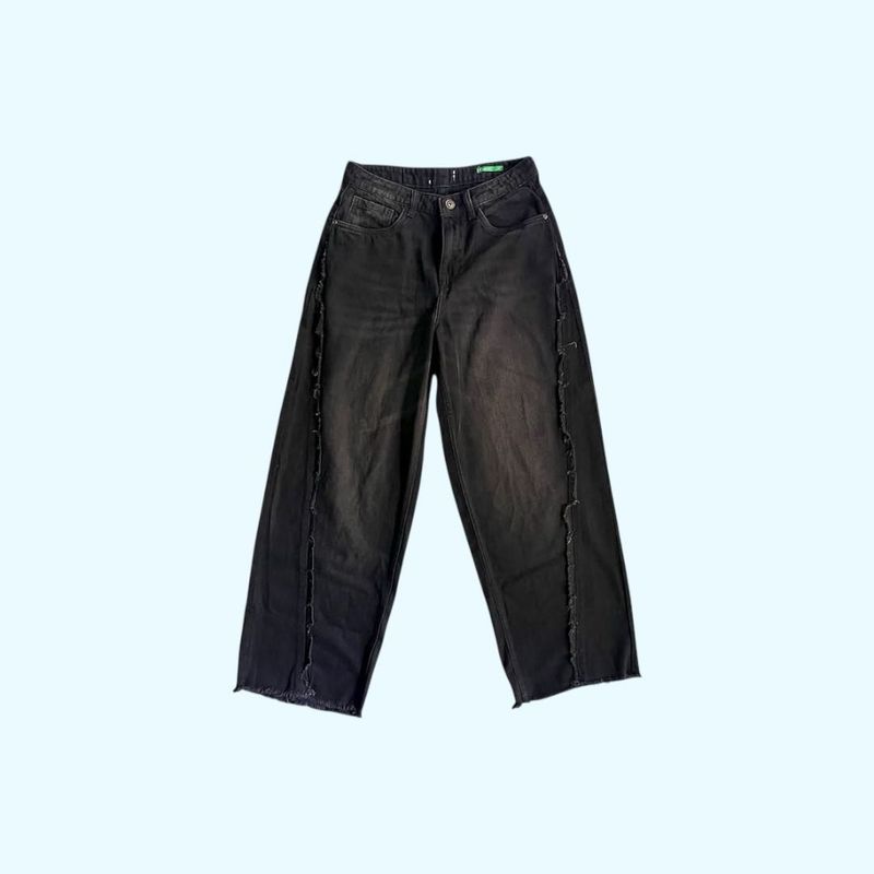 Black Customised-Baggy Jeans