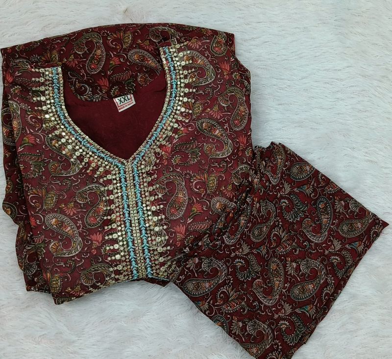 Alia Cut Kurta With Dupatta