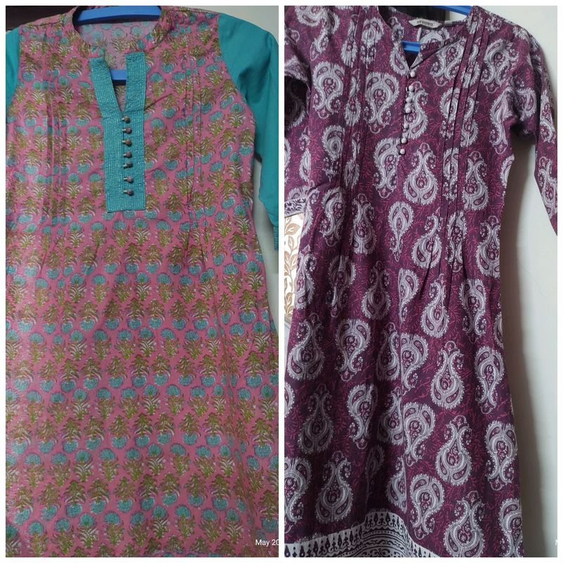 3 beautiful and elegant kurtas of in cash 300rupees