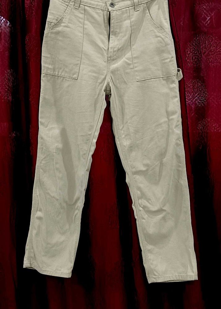 Beige Carpenter Pants