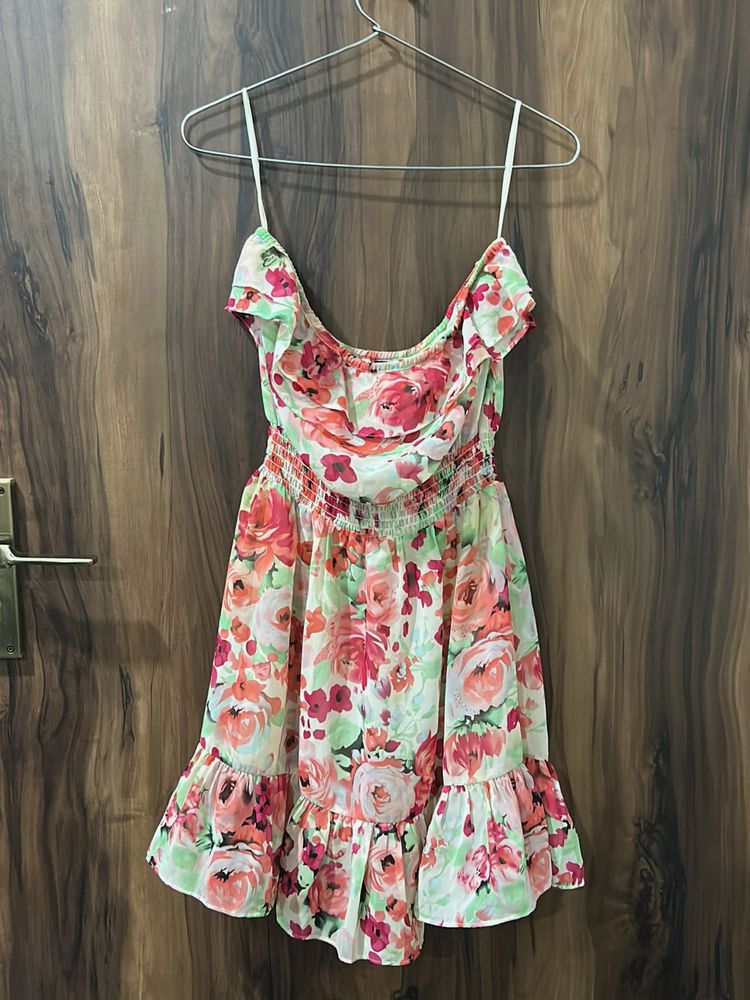 Cute Floral Mini Dress