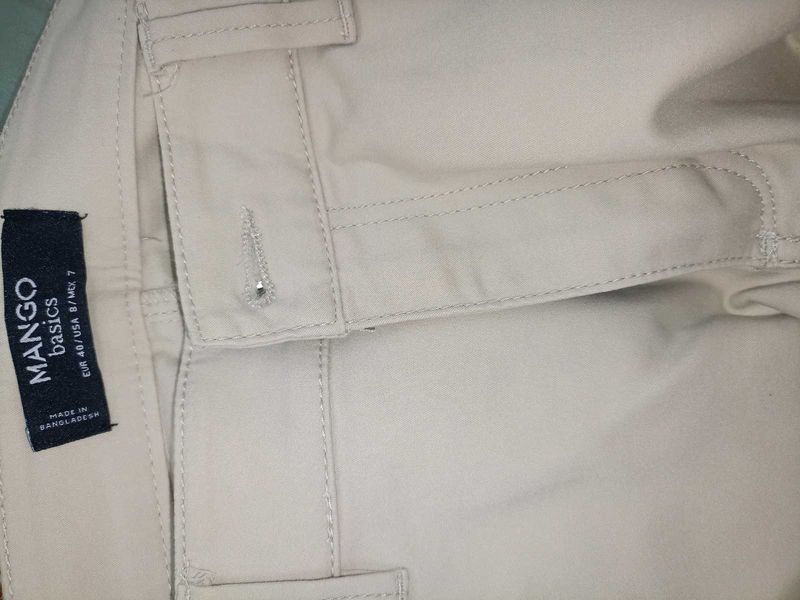 Mango Basics Beige Pants