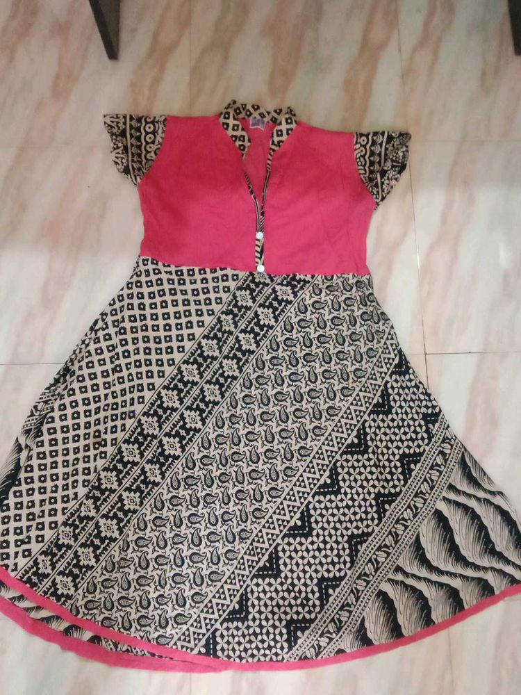 Cute Pink &amp; Patterned Dress