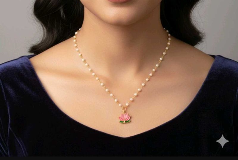 Lotus Pendant Necklace