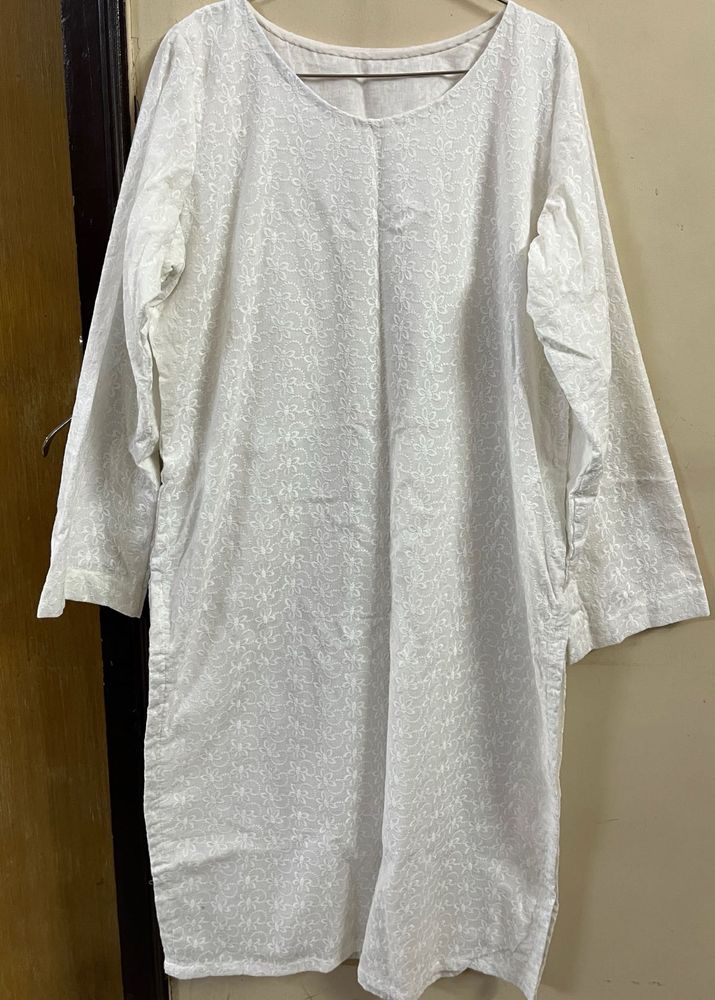 Chikan Oversized Kurti