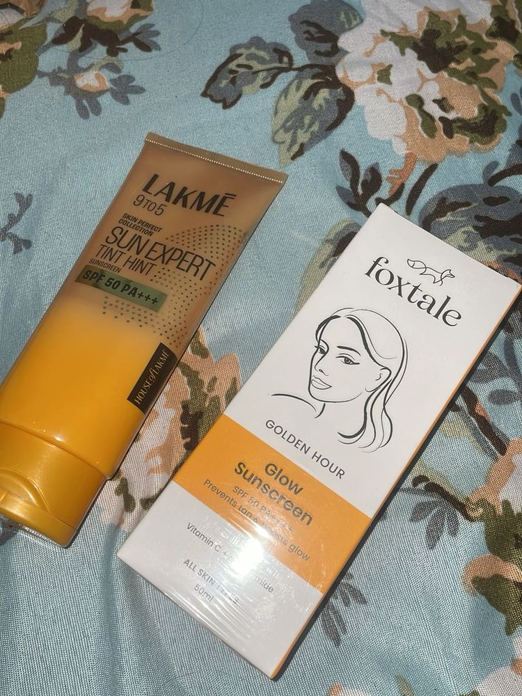 Combo Of Sunscreen Its Packed And New