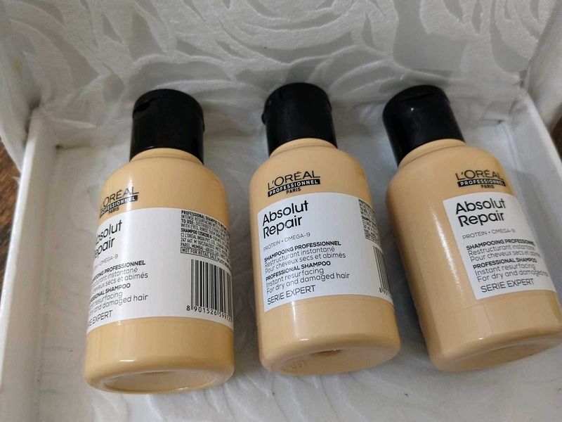 L'Oreal Absolut Repair Shampoo Set combo of 3