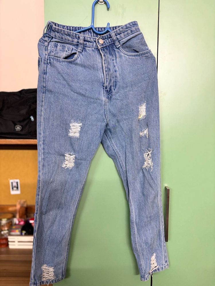 Ripped Denim Jeans