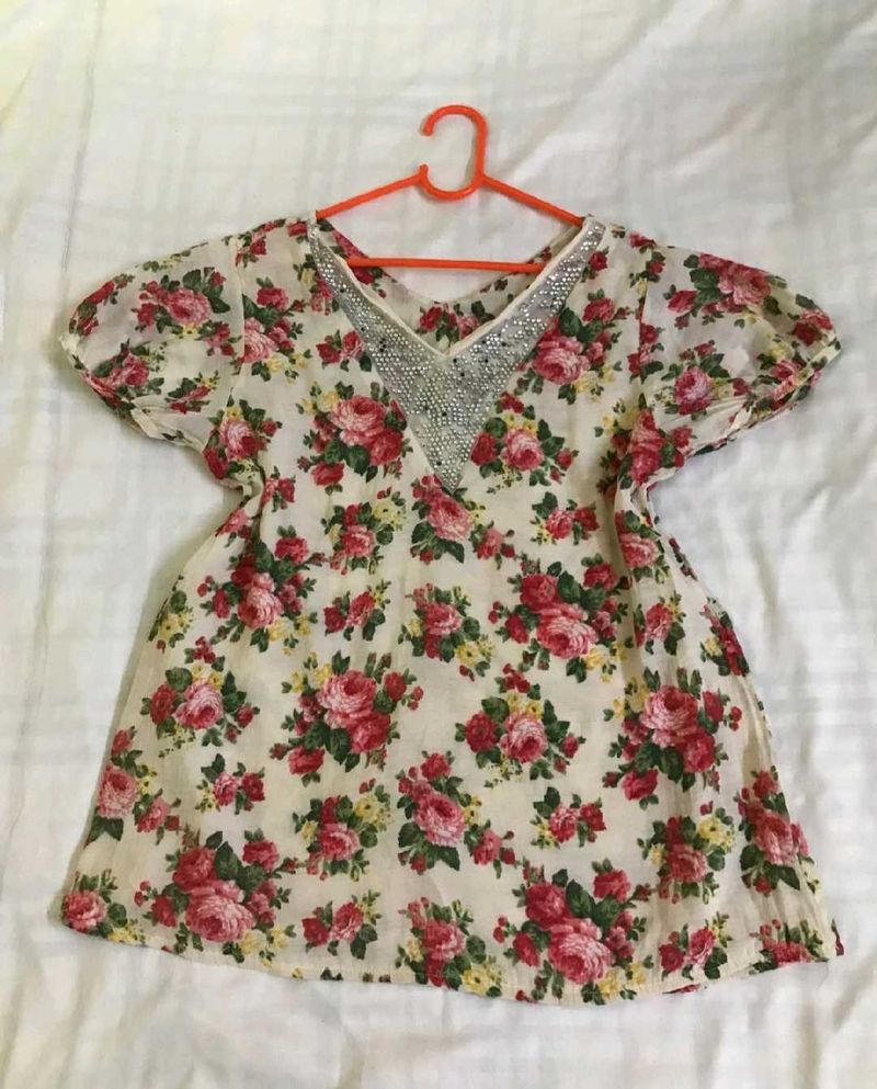 Cute Floral Top
