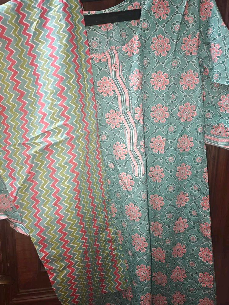 Fully Stitched Printed Kurta Set for Ladies ||