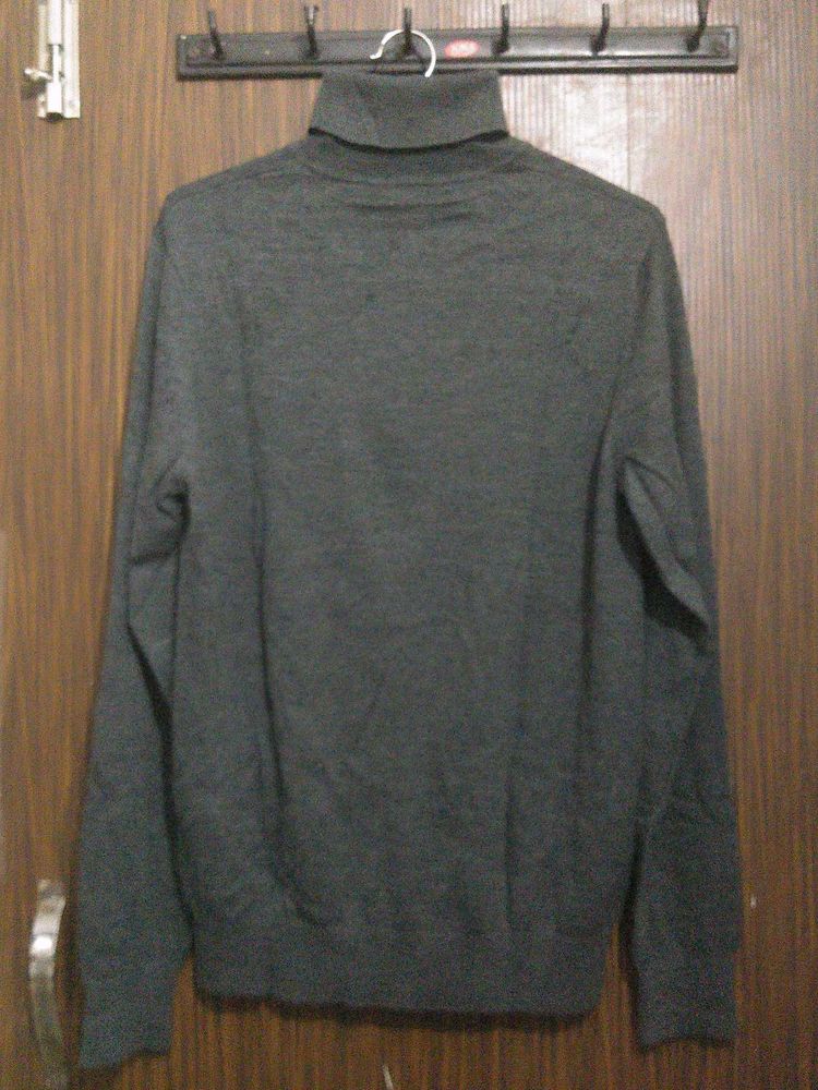 Gray Turtleneck Sweater