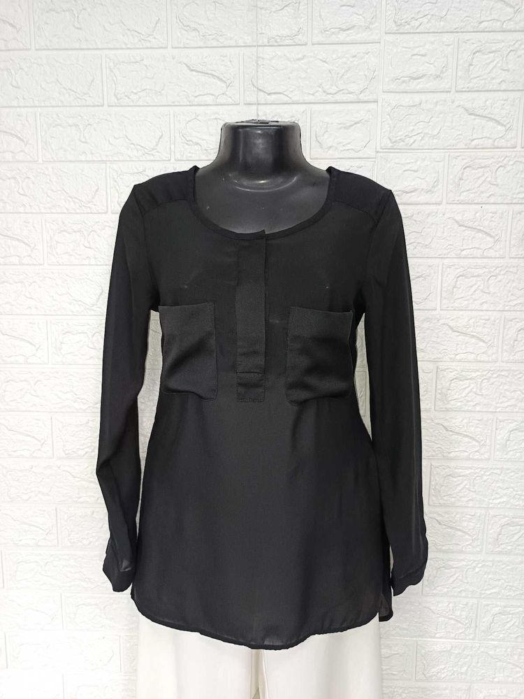 H&amp;M Black Solid Tops