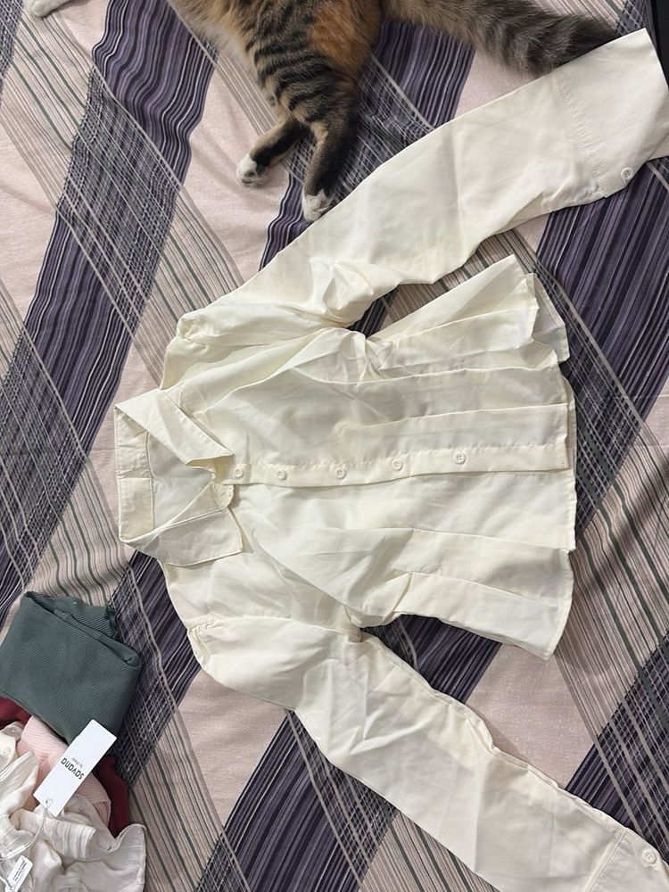 Elegant White Shirt - With Tag, Never Wore