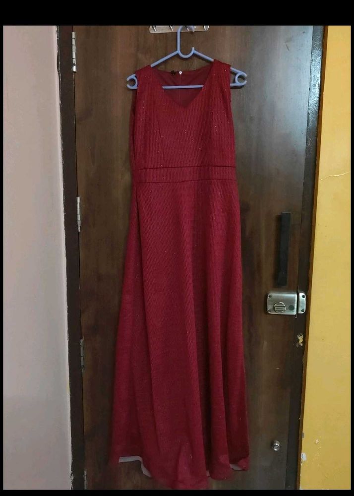 Red Sparkle Evening Gown