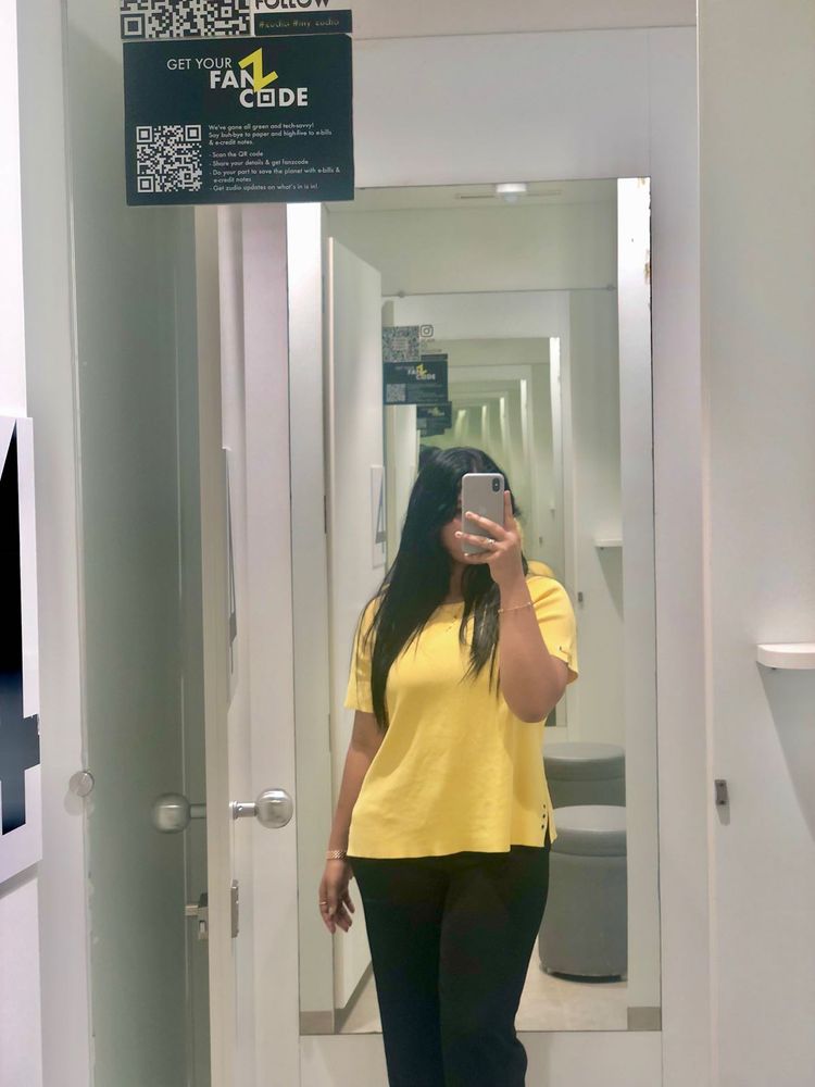 Yellow Short Sleeve Top