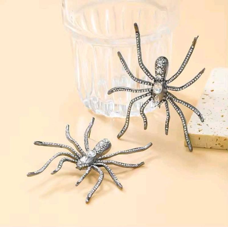 Spider Rhinestone Earrings
