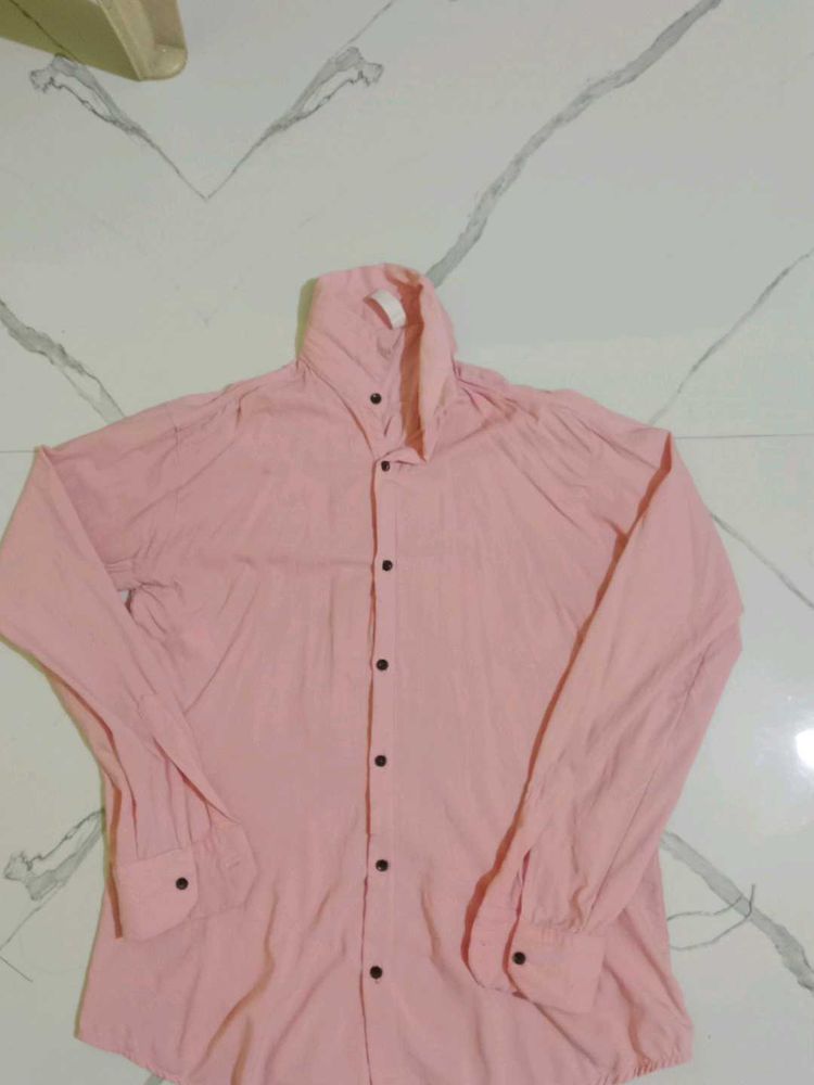 Pink Casual Shirt