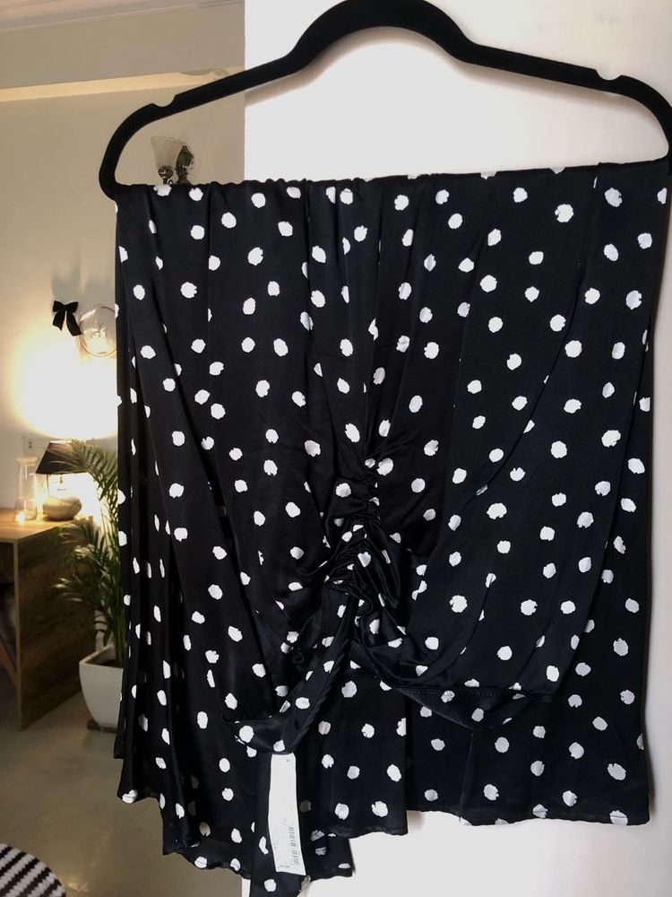 ZARA MIDI Skirt Polka Dot