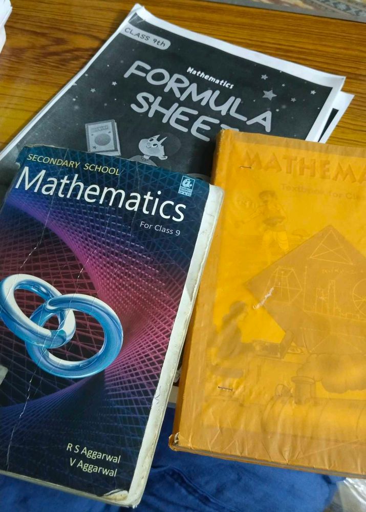 Class 9 math books - Rs aggarwal and NCERT combo