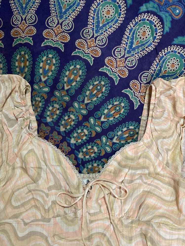 Swirl Print Mini Dress