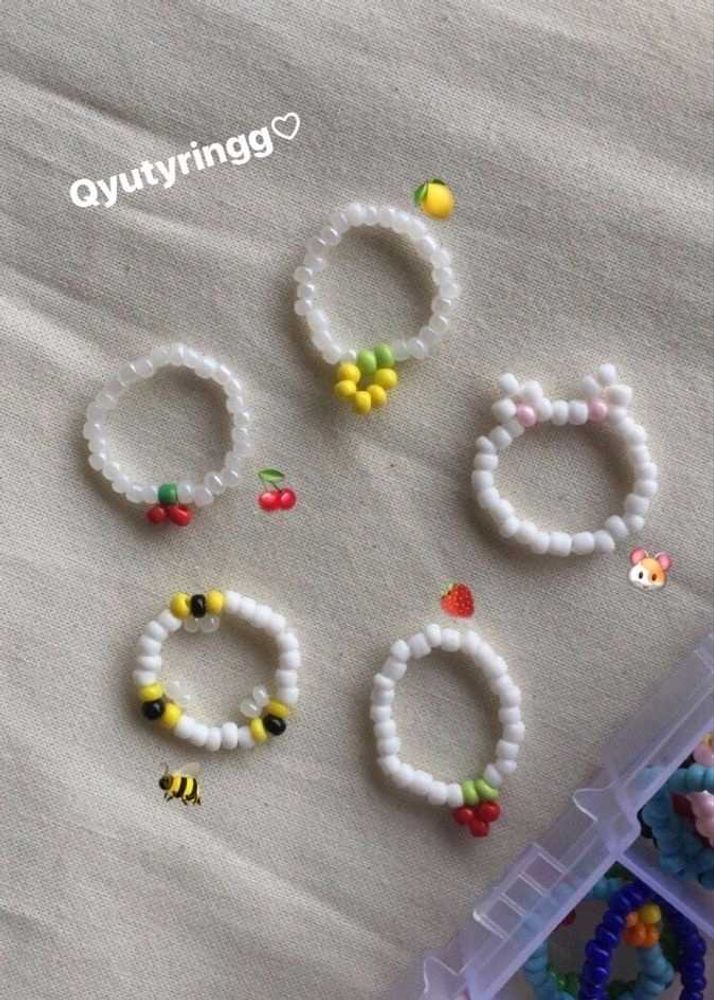 Cute Beaded Rings - Trendy Designs!