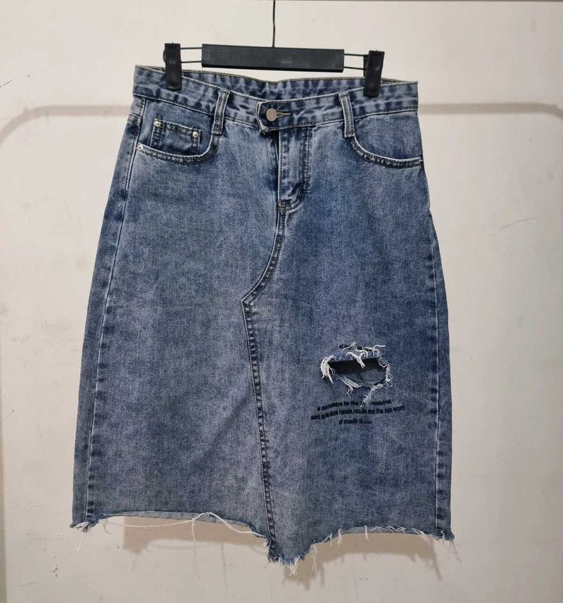 Denim Midi Skirt