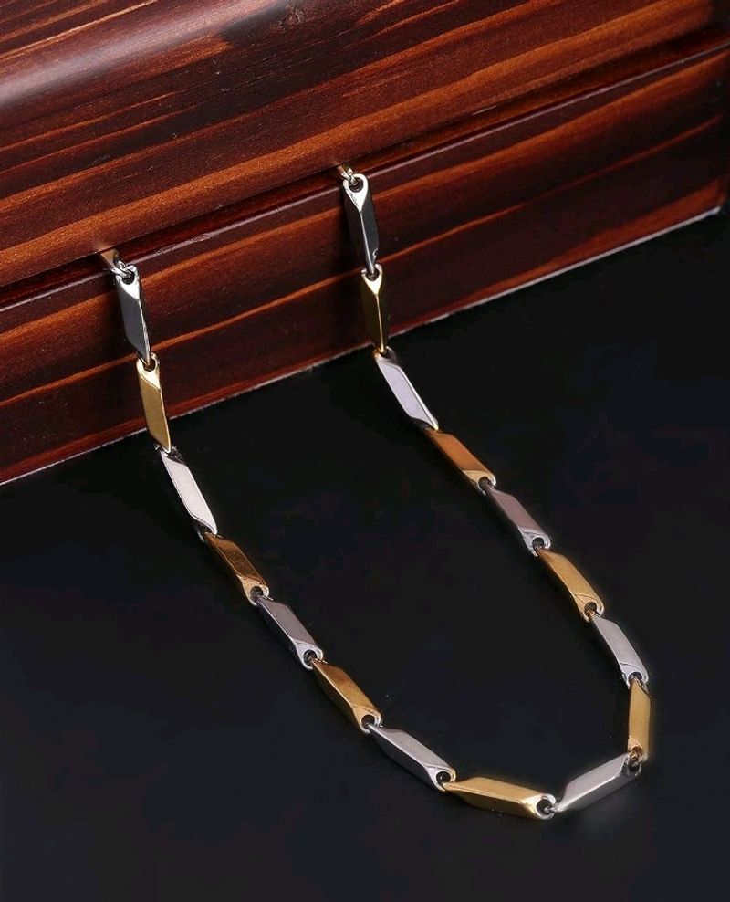 Yellow Chimes Chain for Men and Boys Neck Chain for Men | Stainless Steel Chains for Men | Accessories Jewellery for Men | Birthday Gift for Men and Boys Anniversary Gift for Husband