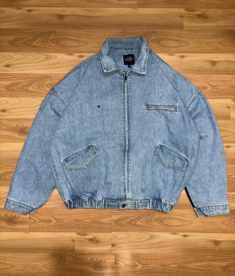 Oversize Bomber x Y2K Vintage Denim Jacket