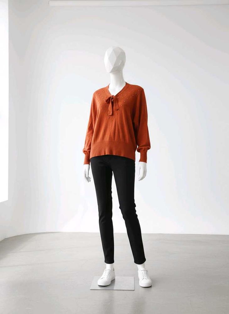 Tie Neck Sweater