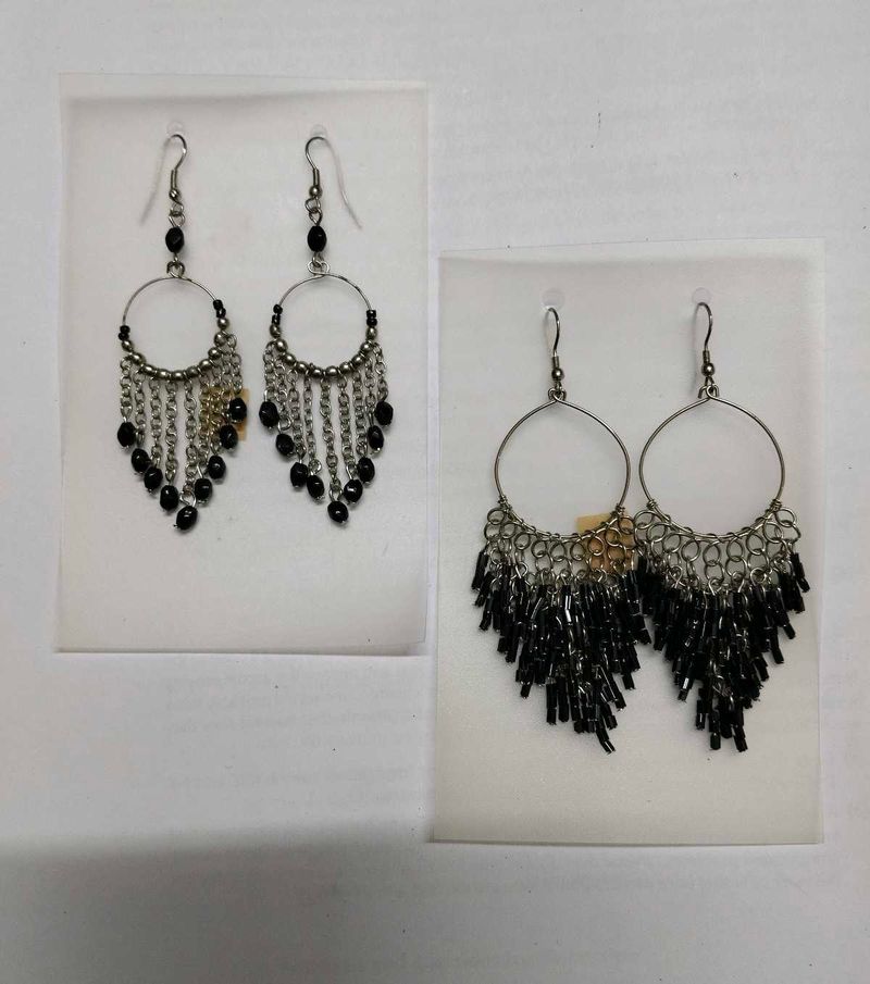 Chic Beaded Hoop Earrings Combo