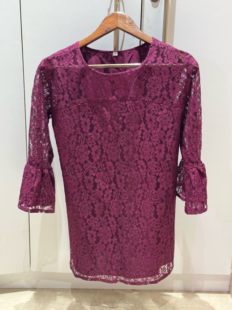 Elegant  purple top