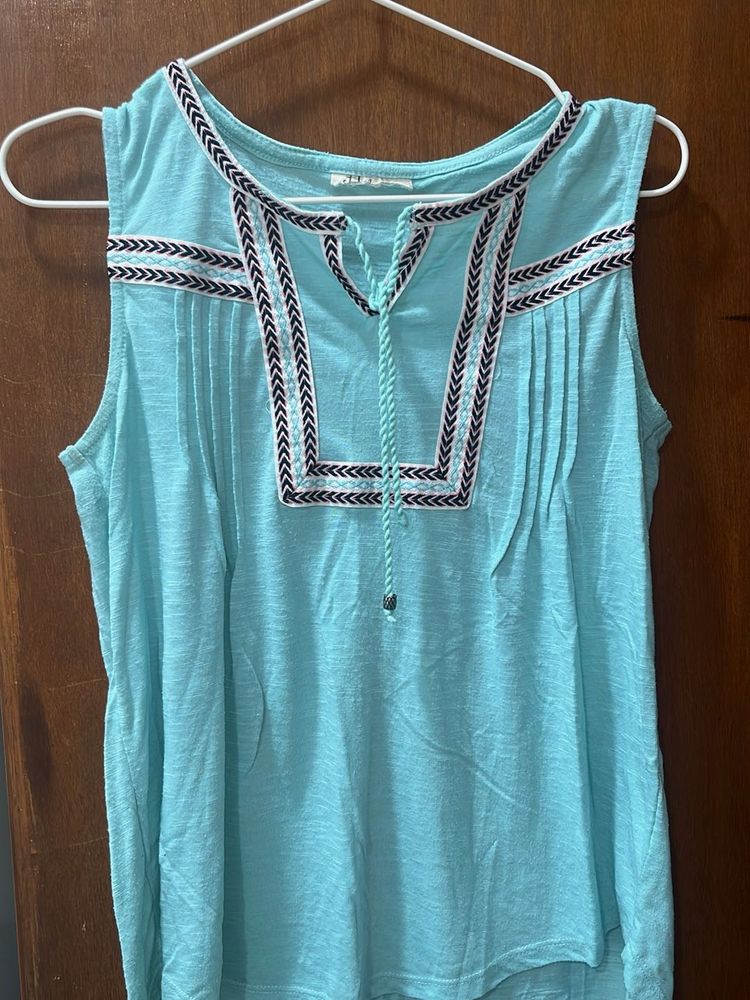 Embroidered Tank Top