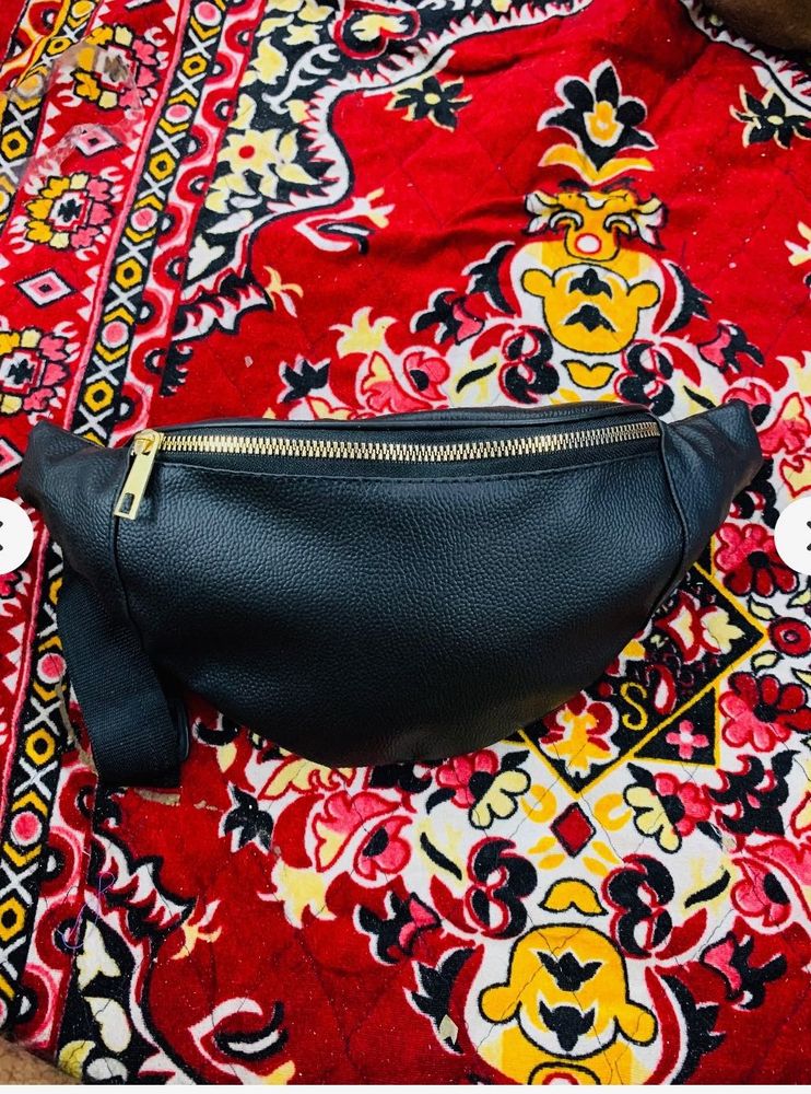 Stylish Black Waist Bag