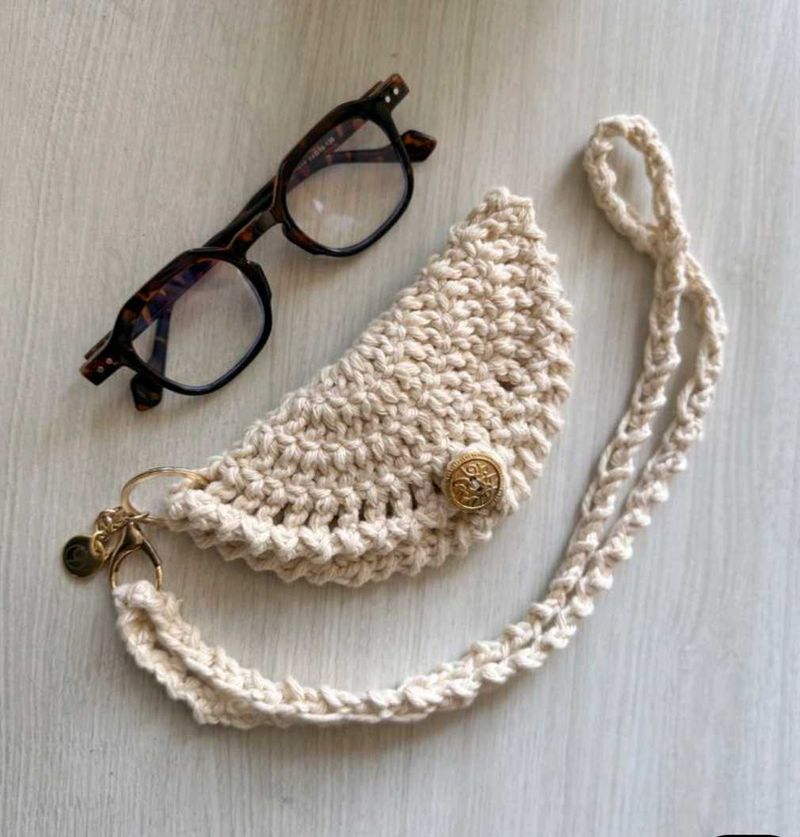Crochet Glasses Case with Strap