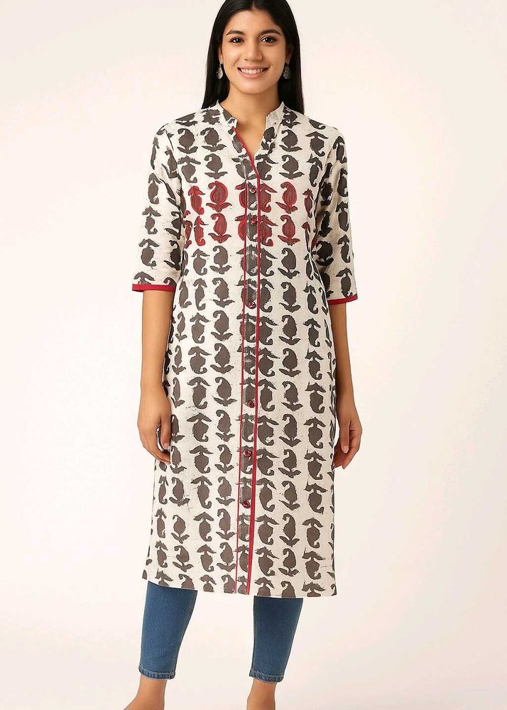 Paisley Cotton Kurta