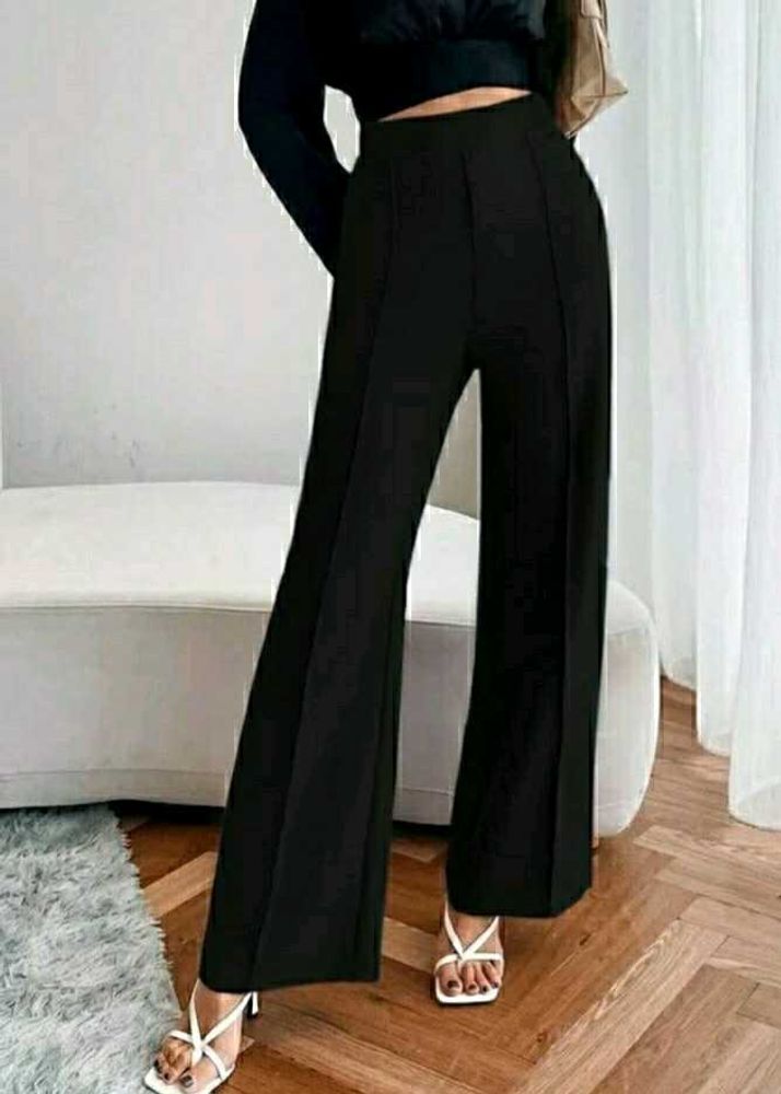 Orchid Blues Black Flared Trouser