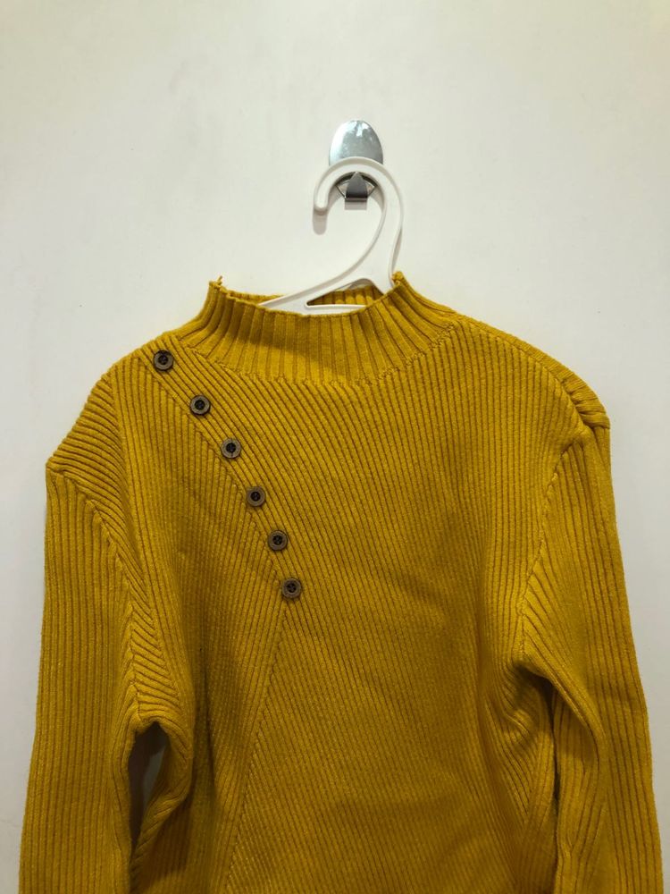 Imported Mustard Knit Sweater