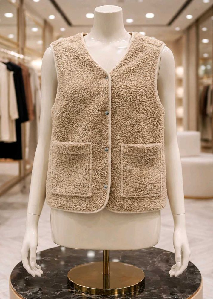 Fuzzy Fleece Vest - Stylish &amp; Warm