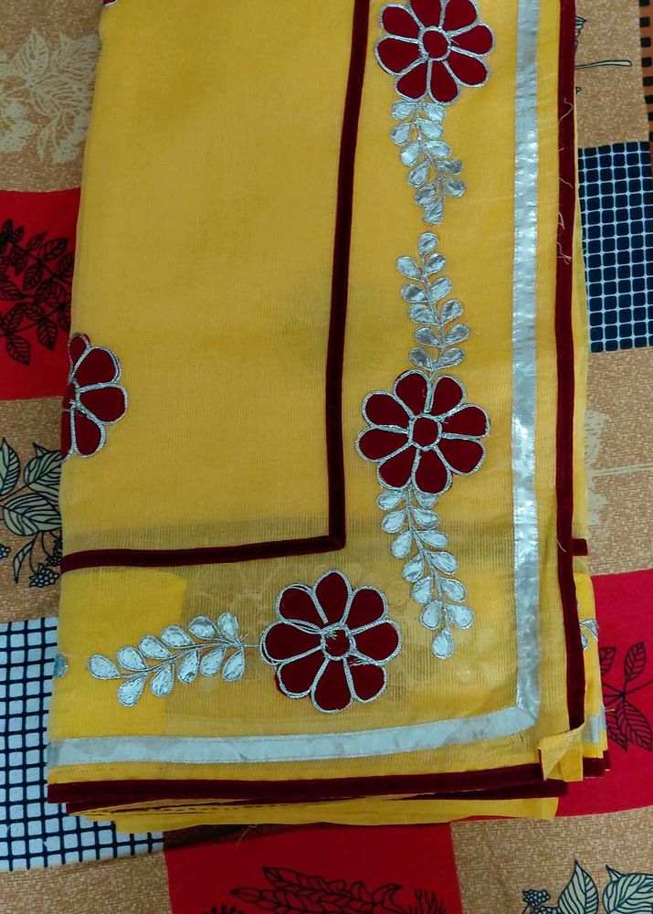 Elegant Yellow Saree