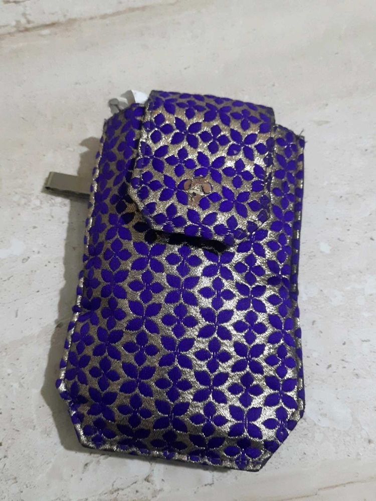 Floral Fabric Phone Pouch